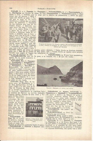 LAMINA ESPASA 37766: Bahia de Pasajes, Guipuzcoa