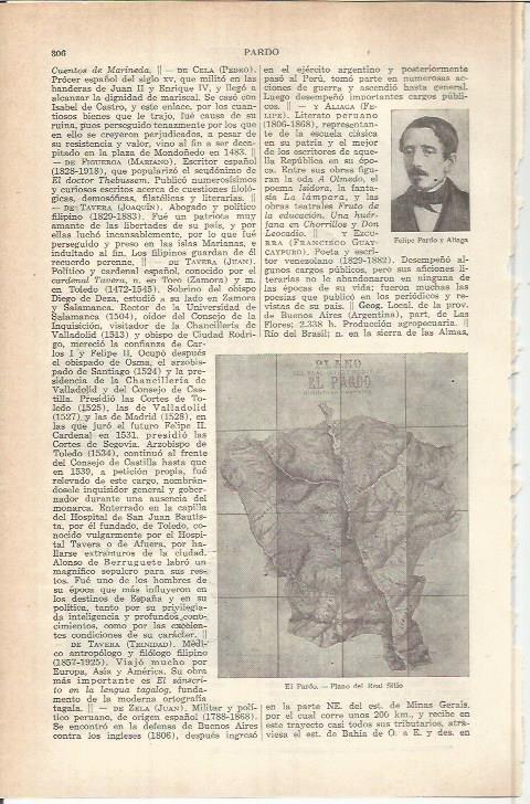 LAMINA ESPASA 37759: Plano de El Pardo