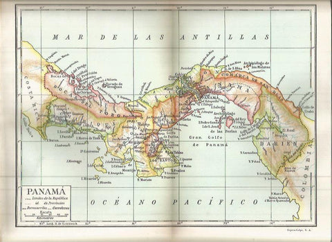 LAMINA ESPASA 37745: Mapa de Panama