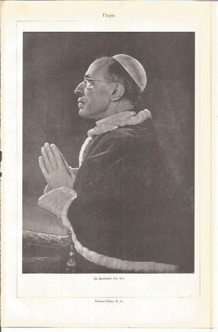 LAMINA ESPASA 37751: El papa Pio XII