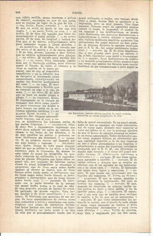 LAMINA ESPASA 37754: Fabrica de papel La Esperanza en Tolosa, Guipuzcoa