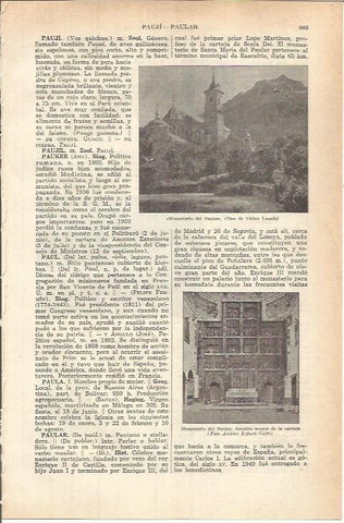 LAMINA ESPASA 37775: Monasterio del Paular, por Nuñez Losada