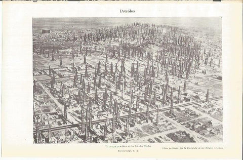 LAMINA ESPASA 37797: Campo de petroleo en Estados Unidos
