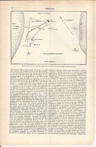 LAMINA ESPASA 37697: Instalaciones del Observatorio de la isla Laurie, Argentina