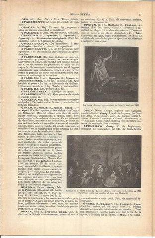 LAMINA ESPASA 37694: Representacion de la opera Tosca en Nueva York en 1953