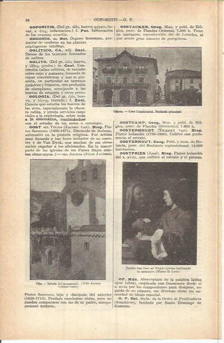 LAMINA ESPASA 37693: Monasterio de Oña y Ayuntamiento de Oñate
