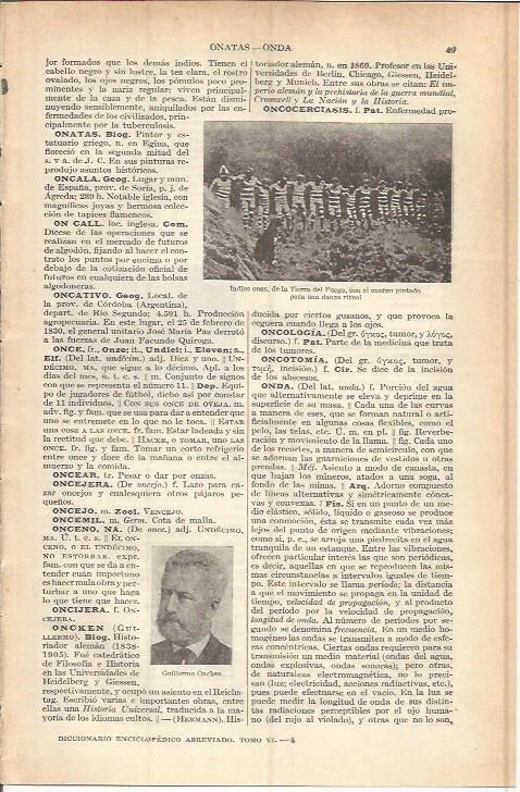 LAMINA ESPASA 37690: Indios onas de Tierra del Fuego