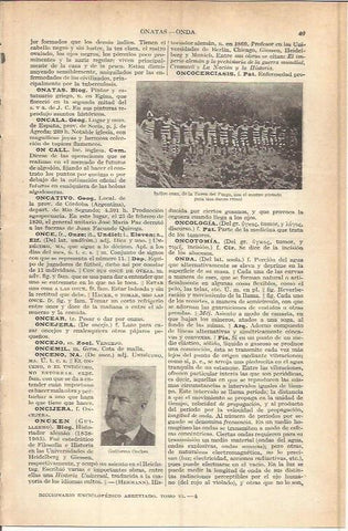 LAMINA ESPASA 37690: Indios onas de Tierra del Fuego