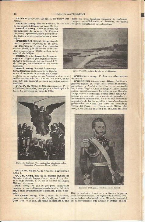 LAMINA ESPASA 37675: Bernard O'Higgings