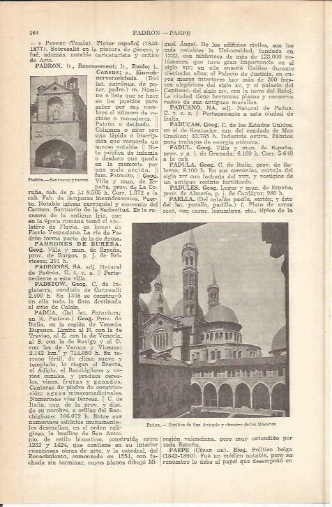 LAMINA ESPASA 37727: Basilica de San Antonio en Padua, Italia