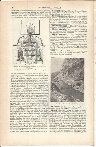 LAMINA ESPASA 37708: Puente sobre el rio Segre en Orgaña, Lleida