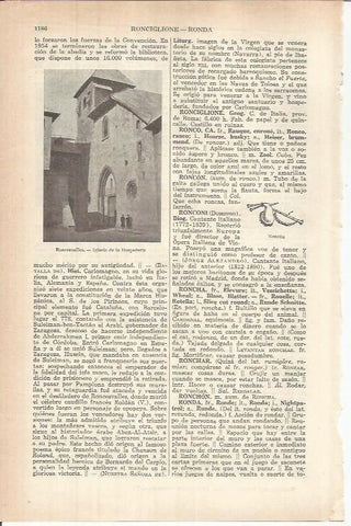 LAMINA ESPASA 37910: Iglesia de la Hospederia en Roncesvalles, Navarra