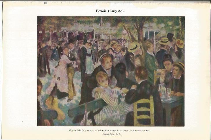 LAMINA ESPASA 37881: Moulin de la Galette, por Renoir