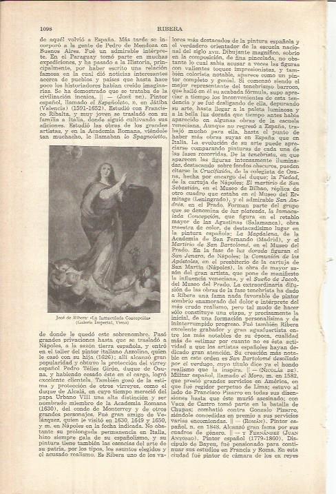 LAMINA ESPASA 37894: La Inmaculada Concepcion, por Jose de Rivera