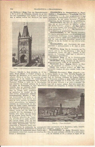 LAMINA ESPASA 37837: Torre de Carlos IV en Praga