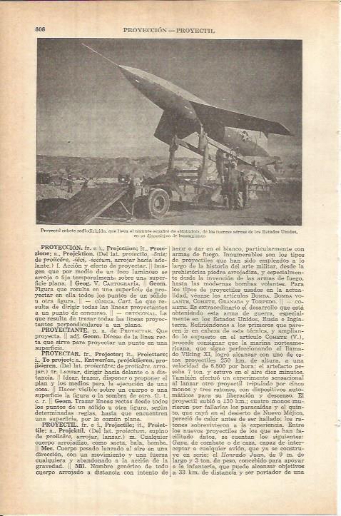 LAMINA ESPASA 37842: Proyectil Matador de Estados Unidos