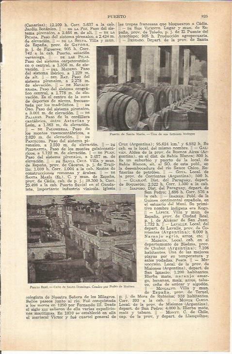 LAMINA ESPASA 37845: Bodega en Puerto de Santa Maria