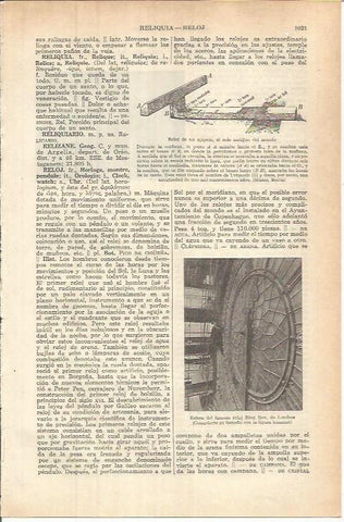 LAMINA ESPASA 37875: Esfera del Big Ben de Londres