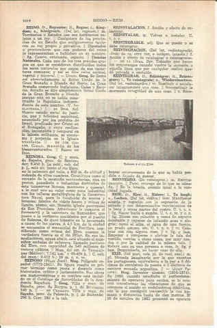 LAMINA ESPASA 37874: Reinosa y el rio Ebro