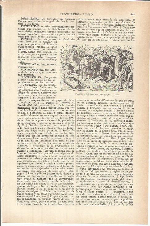 LAMINA ESPASA 37848: Puntillero del siglo XIX, dibujo de G. Dore