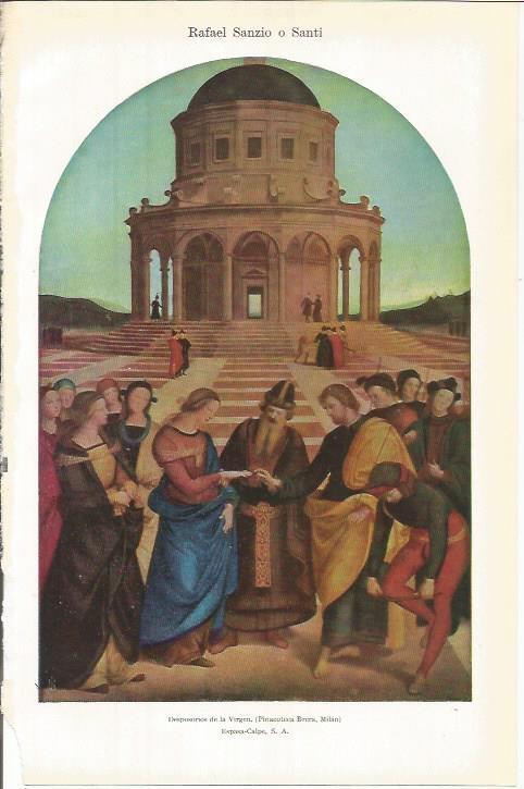 LAMINA ESPASA 37855: Desposorios de la Virgen, por Sanzio