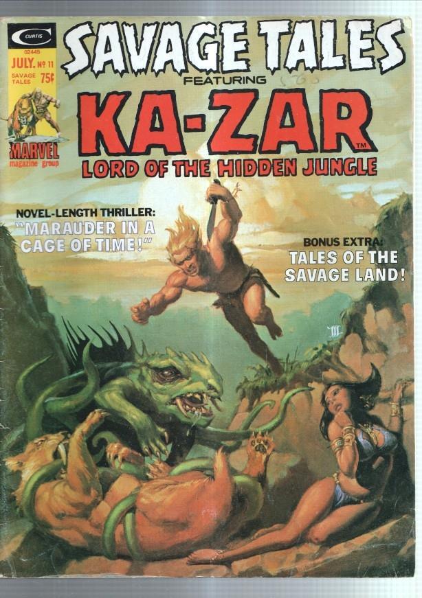 Savage Tales Featuring:  Kazar lord of the hideen jungle numero 11