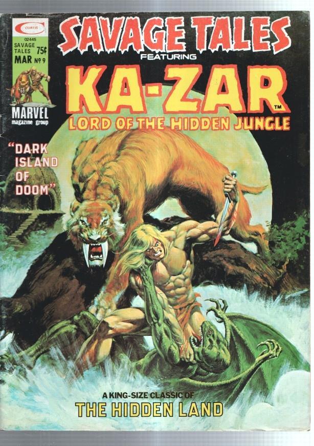 Savage Tales Featuring:  Kazar lord of the hideen jungle numero 09