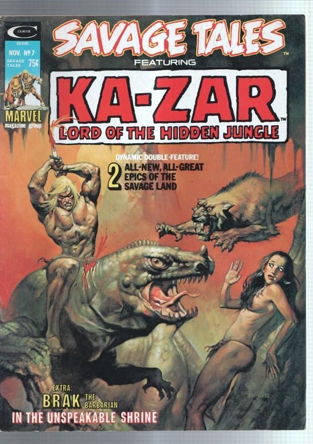 Savage Tales Featuring:  Kazar lord of the hideen jungle numero 07