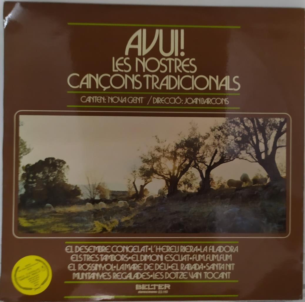 Disco/Vinilo-LP: Avui! les nostres cançons