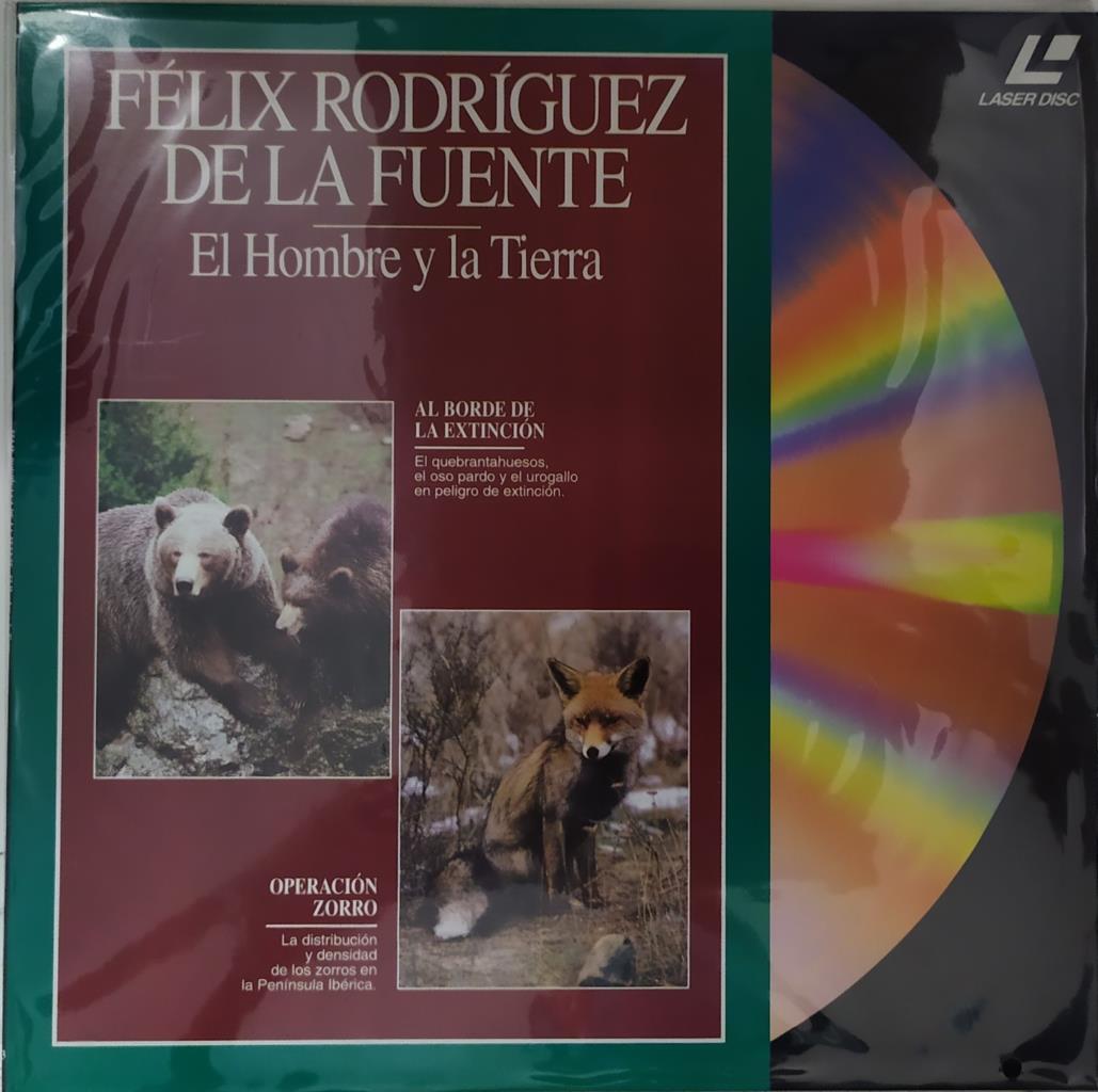 Laser Disc: Felix Rodriguez de la Fuente - El Hombre y la Tierra 13: Al borde de la extinción y Operación Zorro