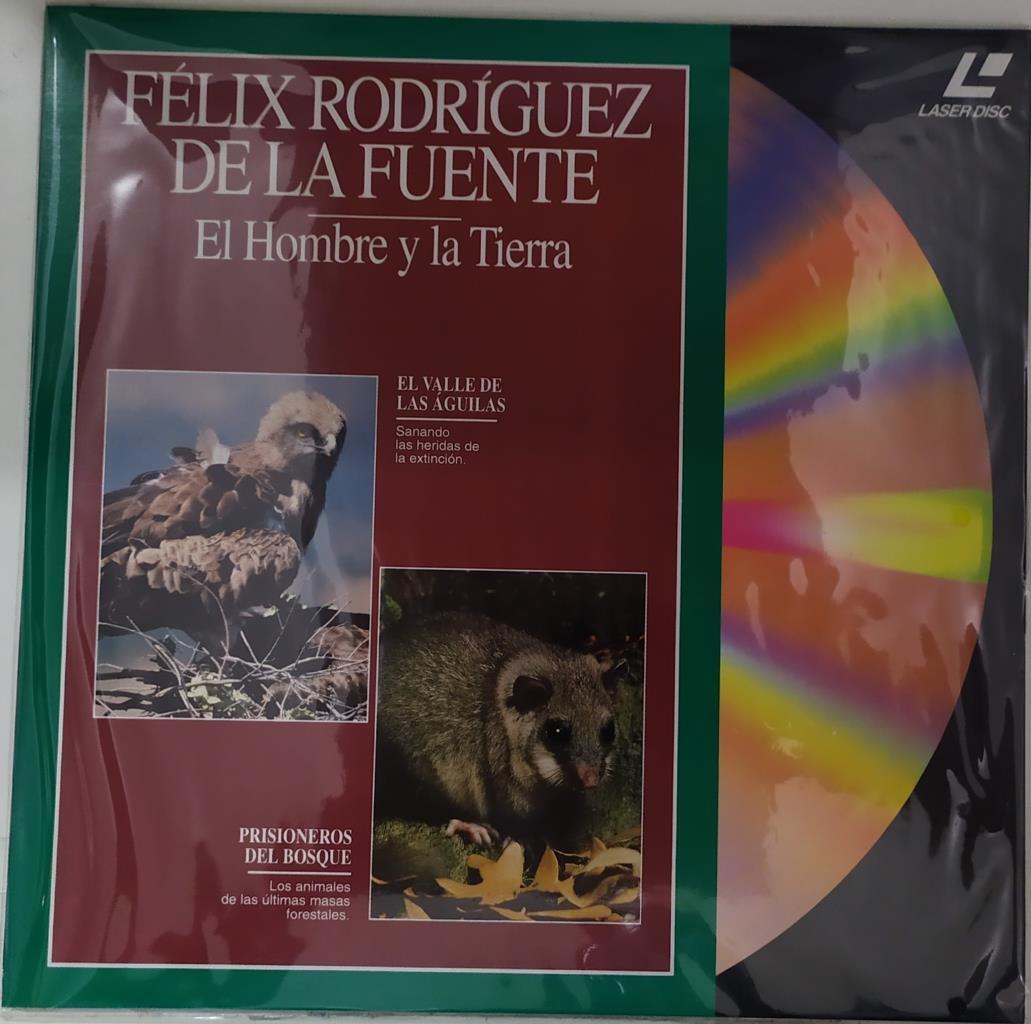 Laser Disc: Felix Rodriguez de la Fuente - El Hombre y la Tierra 15: El Valle de las Aguilas y Prisioneros del bosque