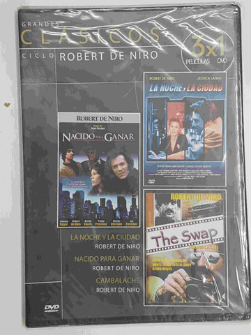 DVD: 3x1 peliculas. Grandes Clasicos, ciclo Robert de Niro (precintado) - La Noche y la ciudad, Nacido para ganar, Cambalache