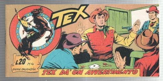 Facsimil: TEX serie Oklahoma numero 04: Tex da un avvertimento