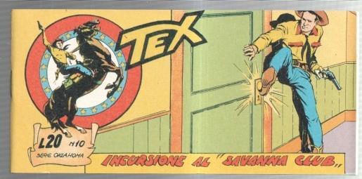 Facsimil: TEX serie Oklahoma numero 10: Incursione al Savanna Club