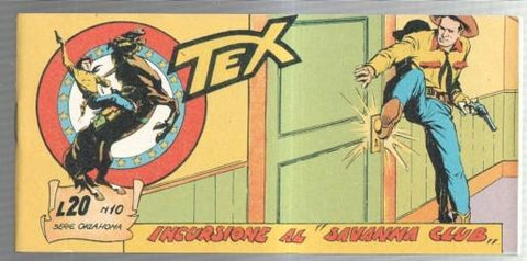 Facsimil: TEX serie Oklahoma numero 10: Incursione al Savanna Club
