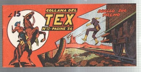 Facsimil: Collana del TEX  numero 52: duello sul treno
