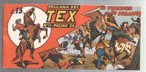 Facsimil: Collana del TEX  numero 54: Il terrore su durango