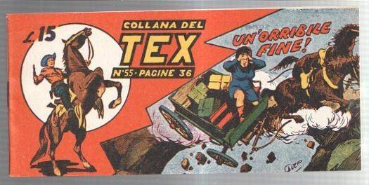 Facsimil: Collana del TEX  numero 55: Un'orribile fine