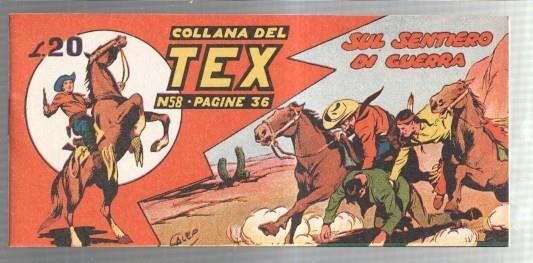 Facsimil: Collana del TEX  numero 58: sul sentiero di guerra 