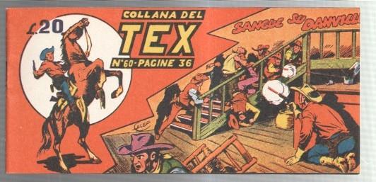 Facsimil: Collana del TEX  numero 60: Sangue su danville