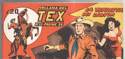 Facsimil: Collana del TEX  numero 63: La vendetta dei Dalton