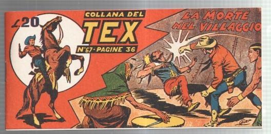 Facsimil: Collana del TEX  numero 67: La morte nel villaggio