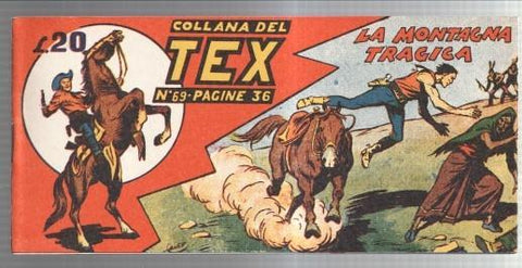 Facsimil: Collana del TEX  numero 69: La montagna tragica