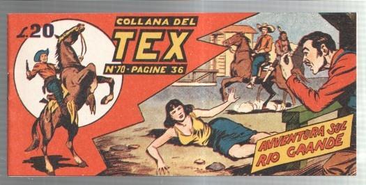 Facsimil: Collana del TEX  numero 70: Avventura sul Rio Grande