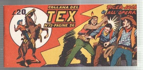 Facsimil: Collana del TEX  numero 72: Tiger Jack all'opera