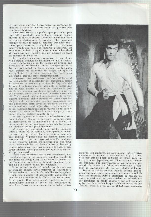 Lamina Bruce Lee numerada 13
