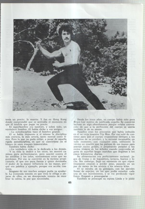 Lamina Bruce Lee numerada 20