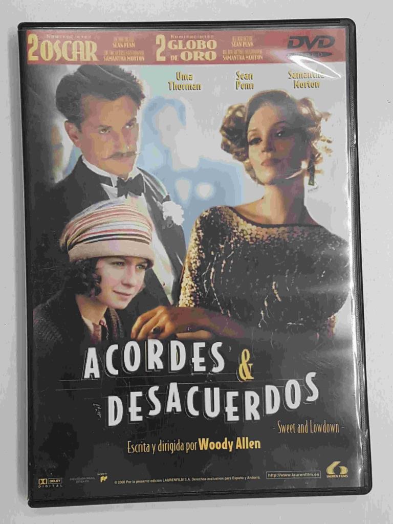 DVD pelicula: Acordes  & desacuerdos. Escrita y dirigida por Woody Allen