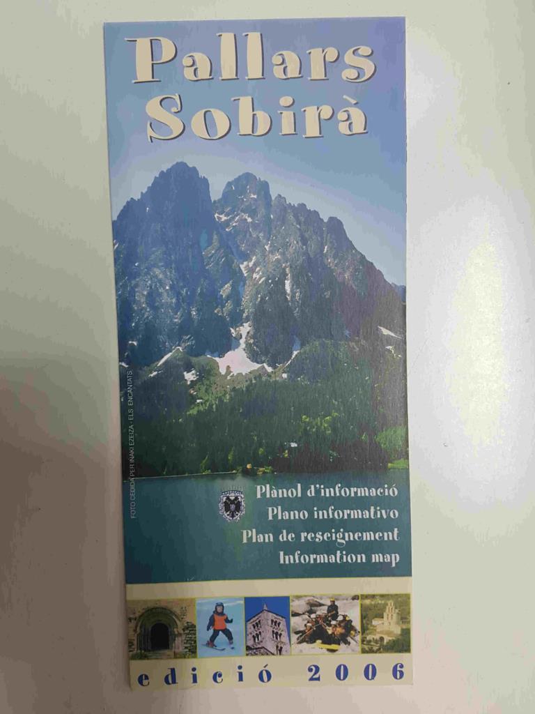 Folleto desplegable: Pallars Sobira. Plano informativo - Information map. Edicion del 2006