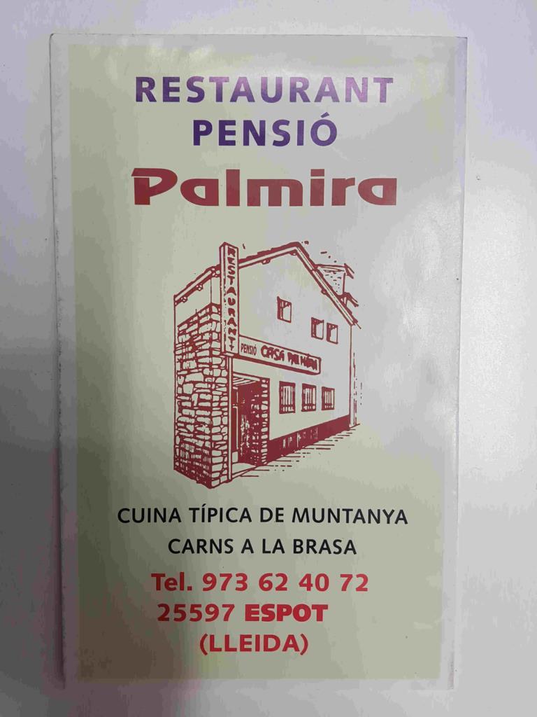 Folleto desplegable: Restaurant Pensio Casa Palmira